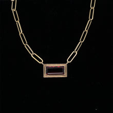 Load image into Gallery viewer, Wayzata Jewelers Garnet Bezel Pendant in 14K Yellow Gold
