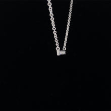 Load image into Gallery viewer, Bar Diamond Necklace in 14K White Gold
