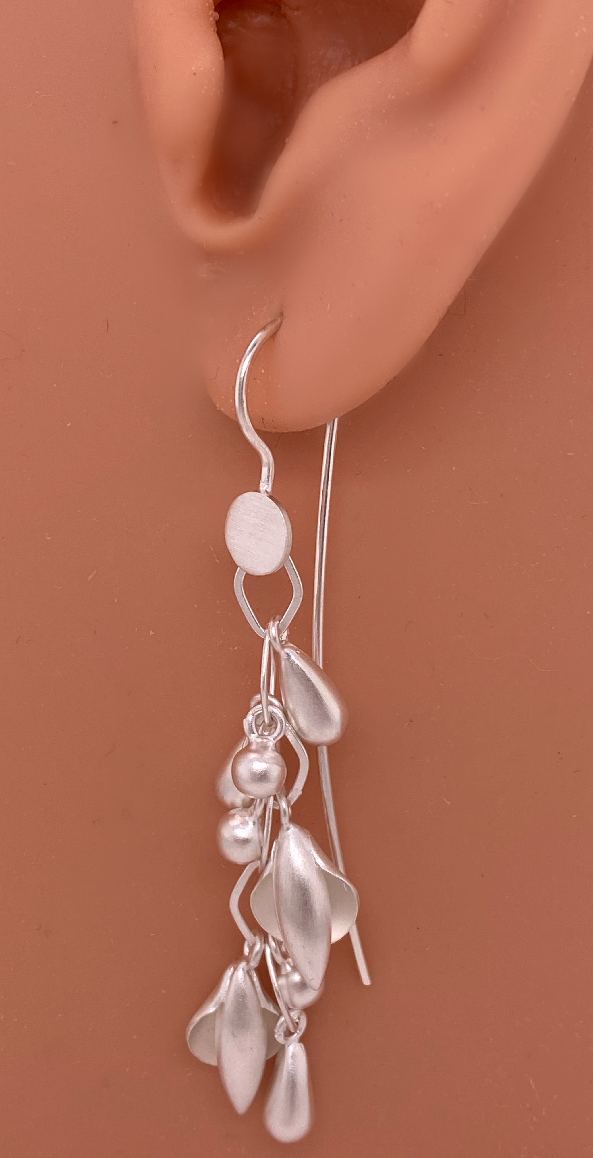 Buy quality Designer Pure Silver Earrings In Antique Work in New Delhi