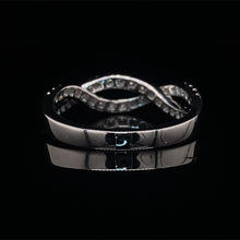 Load image into Gallery viewer, Diamond Braid Ring 14K White Gold
