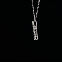 Load image into Gallery viewer, Diamond Cross with Adjustable Chain in 14K White Gold
