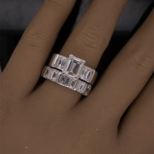 Load image into Gallery viewer, Emerald-cut Diamond Eternity Band 7.20 cttw
