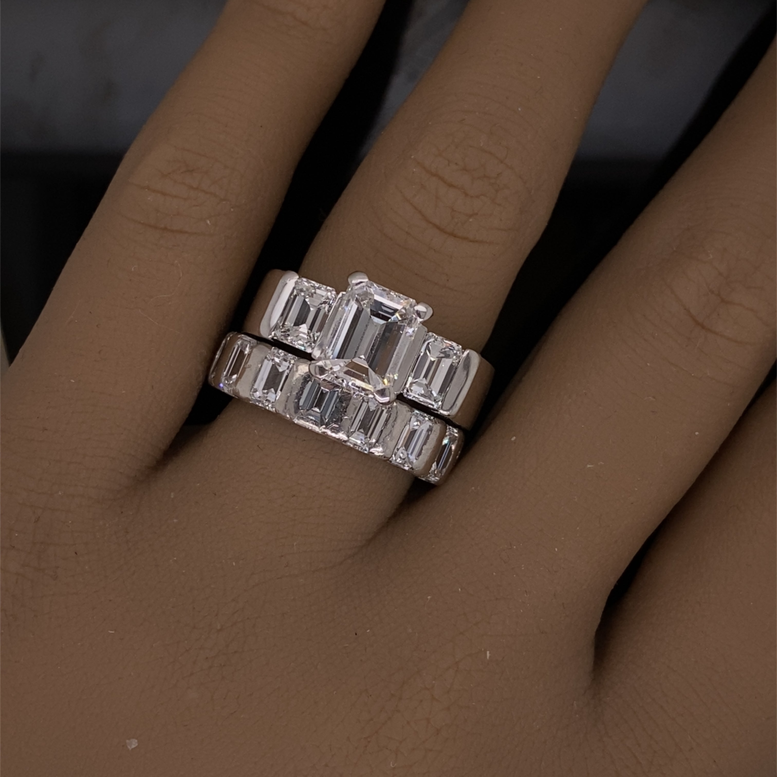 5.07 ct emerald cut diamond high jewellery ring (5.67 cts) | Graff