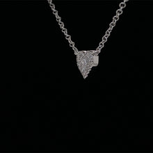 Load image into Gallery viewer, Diamond Heart Necklace in 14K White Gold
