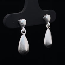 Load image into Gallery viewer, Kelim Teardrop Post Fine Silver Earrings
