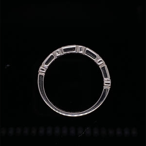 Brilliant Round and Baguette Diamond Band