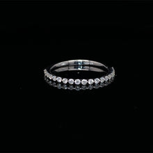 Load image into Gallery viewer, Round Diamond Band in 14K White Gold
