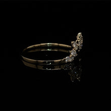 Load image into Gallery viewer, Starburst Diamond Band in 14K Yellow Gold
