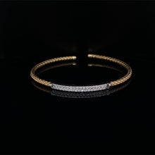 Load image into Gallery viewer, Diamond and Gold Woven Bracelet
