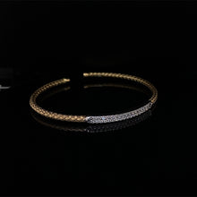 Load image into Gallery viewer, Diamond and Gold Woven Bracelet
