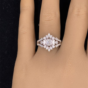 Diamond Ring 14K White Gold